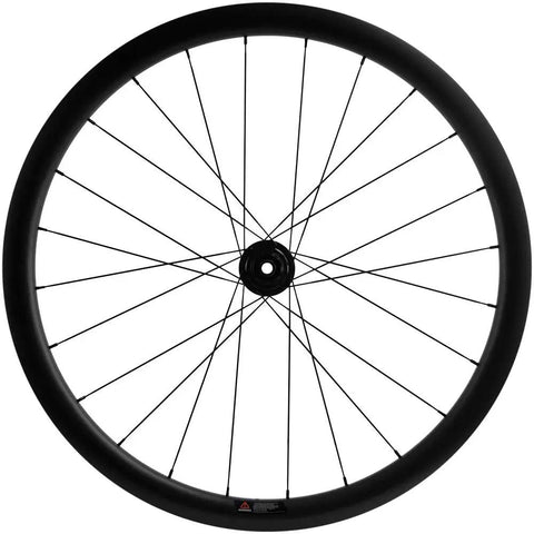 38mm Carbon Tubeless Disc Road Wheelset 700C With Center Lock Front 12x100mm Rear 12x142mm, 31mm Wide Rim Tubeless Ready