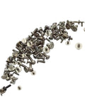 100 Piece Watch Movement Screw Set With Assorted Original Size Screws For Repairs And DIY, durable high quality watch screws close-up