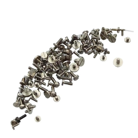 100 Piece Watch Movement Screw Set With Assorted Original Size Screws For Repairs And DIY, durable high quality watch screws close-up