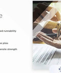 High-performance carbonless form paper features and a hand exchanging keys.