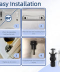 Installation guide for Stainless Steel Toilet Seat Screws Kit With Expanding Rubber And Plastic Nuts