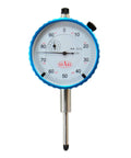 Top Notch 1 Inch Dial Indicator With 0.001 Inch Graduation And 0 To 100 Reading White Face Two And Three Eighths Inch Face Diameter And Three Eighths Inch Stem Built For Precise Machining And Metrology Tasks, front view