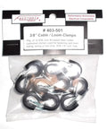 Beefy 3/8 Inch Rubber Cushioned Steel Cable Straps 10 Pack For Heavy Duty Wiring with product packaging shown