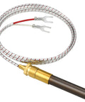 Thermopile sensor with 38in braided aluminum cable, brass threaded fitting, and two fork terminals
