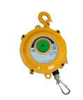 Heavy Duty Retractable Tool Balancer 2m With Hook And Wire Rope For Adjustable Suspended Tooling Use On Assembly Lines Capacity 0.5 To 1.2 Kg Built Tough For Busy Workshops Keeps Tools Handy And Reduces Clutter. yellow spring balancer with hook and wire rope