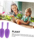 Lightweight Plastic Garden Shovels Set With Ergonomic Handles, Mini Spatulas For Planting And Transferring Soil, Indoor Gardening Tools, Easy Plant Care And Maintenance, purple plastic, two tools