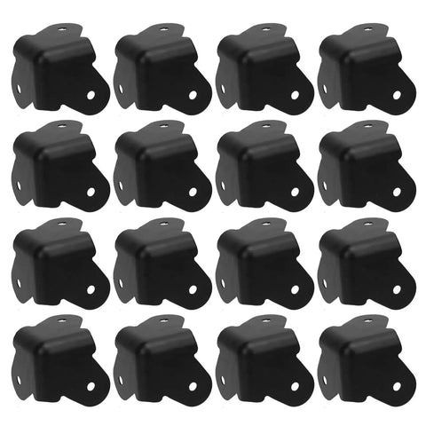 16 Piece Metal Corner Protectors Set Beefed Up Guards For Furniture Speakers Guitar Amps And More Black Built To Last