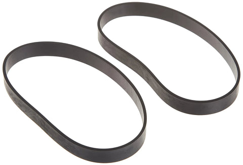 Two black rubber vacuum belts front view for BISSELL Style 7/9/10/12/16, OEM model 32074