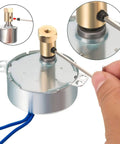 Dope Synchronous Turntable Motor With 7mm Flexible Coupling 50/60Hz AC 100-127V 4W CCW/CW Lamp Cord 5-6 RPM Great For Hand Made Projects School Experiments And Models 2-Pack, 7mm coupling close-up