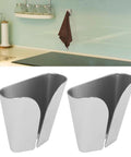 Stainless Steel V Type Towel Hook Wall Mount For Kitchen And Bathroom Rustproof V Slot Towel Holder No Drill Easy Setup