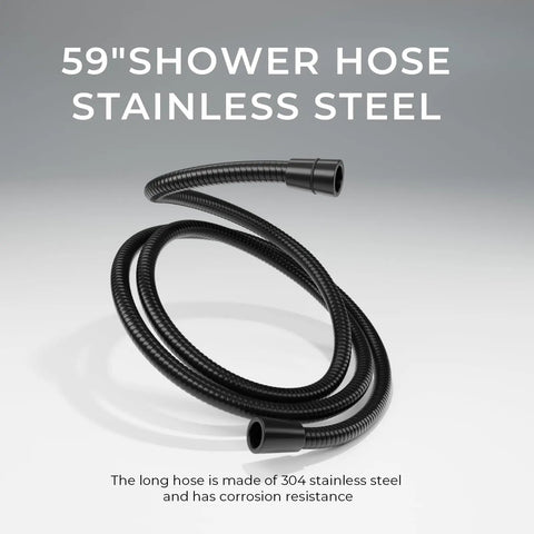 Top Shelf Matte Black Dual Shower Combo Featuring A Plush Ten Inch Rain Head And Quick Release Handheld Sprayer With Five Dynamic Mist Settings For Real Chill Bathroom Vibes
