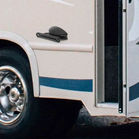 Sturdy Nylon RV Door Catch Holders For Motorhomes Trailers Camper Van Retainers With Heavy Duty Pressure Resistance on RV door.