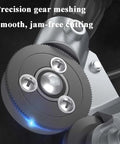 Close-up of Beast Drill Nibbler Sheet Metal Cutter Attachment with precision gear for smooth cutting on metal sheets.