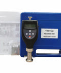 Straight Shooting Digital Shore Durometer And Shore OOO Hardness Gauge With Robust Test Stand, showing digital display and case.