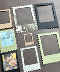 Totally Versatile Vintage Film Frame Die Cutting Set for Card Making and Scrapbooking shown with various frame designs on display