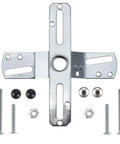 4 Inch Universal Light Fixture Crossbar With 360 Degree Rotation Swivel Cross Shaped Lighting Crossbar Kit With Screws And Nuts For Easy Peasy Ceiling Mounts And Electrical Installations, silver metal