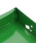 Heavy Duty Left Hand Tractor Battery Box For John Deere 2510 2520 3010 3020 4000 4010 4020 with green finish and edge detail.