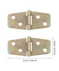 Ten Pack 56x20mm Wood Case Hinges Durable Metal Box Hinges for Wooden Jewelry Boxes and Packaging with size dimensions