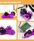 Heavy Duty Semi Automatic Packing Tape Dispenser Smooth Operator Design With Nifty Dual Cutting Station top view with tape