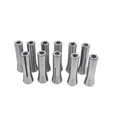 11 Piece R8 Collet Set 1/8 to 3/4 Inch for Milling and Lathe, Pro Grade Precision 0.0006 TIR, Hardened Steel