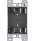 One Gang PVC Old Work Electrical Box 12 Pack 14 Cu In Plastic Junction Box for Switches GFCI and Duplex Receptacle front view