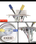 Heavy Duty Electric Fuel Pump Module Assembly Built For The Daily Grind Direct Bolt Up Fitment For Ford F150 F250 F350 1990 1991 Models Straight Up Fix with connectors on top.