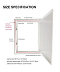 Heavy Duty Metal Access Panel 18 X 24 Inch Spring Loaded Drywall Cover Touch Latch size specifications diagram.