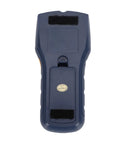 Stud Finder Wall Scanner 50mm Deep Detection AC Wire Metal Mode LCD Display for Wood Beam Locating back view with label.