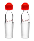 24 By 40 Standard Taper Inner Joint Thermometer Adapter Set Borosilicate Glass 2 Pack For Precise Vapor Temperature Readouts In Lab Glassware Classroom Friendly Pro Gear For Benchtop Setups, 24/40