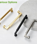 Various Ten Pack 5 Inch Matte Black Zinc Alloy Cabinet Handles And Drawer Pulls 128mm Hole Centers Durable Scratch Resistant