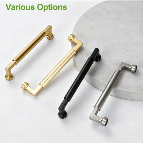 Various Ten Pack 5 Inch Matte Black Zinc Alloy Cabinet Handles And Drawer Pulls 128mm Hole Centers Durable Scratch Resistant