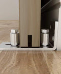 Stainless Steel Sliding Door Guide For Barn Doors 1 Pack With Flush Bottom Design Fits Doors Up To Two And One Eighth Inches Thick