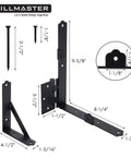 Anti Sag Gate Frame Kit With Heavy Duty Adjustable Gate Hardware And Gate Latch For Wooden Fences Driveway Gates, steel brackets