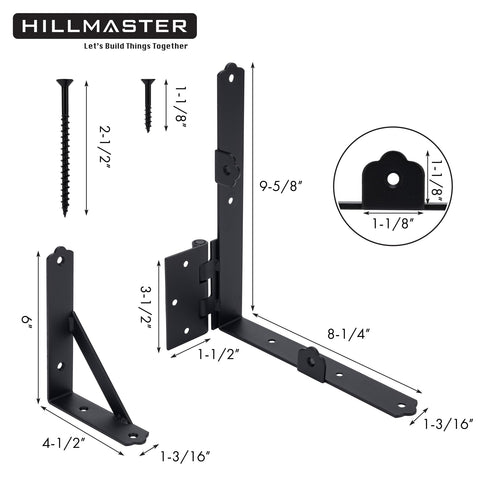 Anti Sag Gate Frame Kit With Heavy Duty Adjustable Gate Hardware And Gate Latch For Wooden Fences Driveway Gates, steel brackets