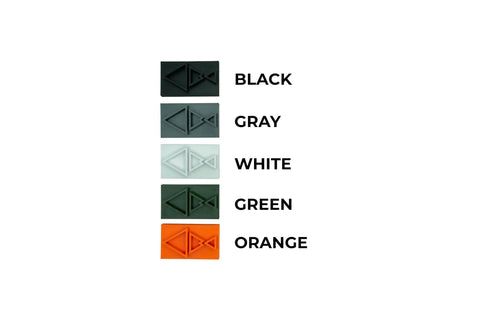 Slick Horizontal Ski Rack Wall Mount Bracket Black Hookless Design color options including black, gray, white, green, and orange.