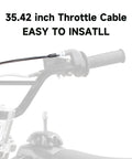 Beefy 35.43 Inch Throttle Cable Fits 50Cc 70Cc 90Cc 110Cc 125Cc Chinese Dirt Bikes Including SSR Tao Tao Coolster installation view