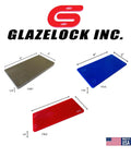 Hella Tough Quarter Inch Black Plastic Flat Plate Shims Provide Slick Window Door Cabinet Leveling Plus Sweet Tile Spacers And Countertop Padding Dope Heavy Duty Builders Pack, three shims in various colors and sizes.
