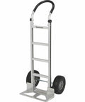 Aluminum Hand Truck With 600 Pound Capacity For Moving Boxes And Crates, Continuous Flow Handle, Smooth Rolling Ten Inch Polyurethane Wheels