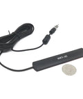 AM FM Hidden Windshield Antenna for Cars and Trucks, ultra slim mini car radio antenna with 10 ft cable, adhesive mounting