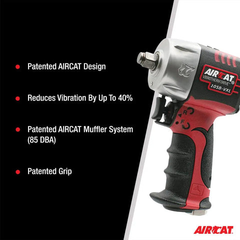 Beast Of A One Half Inch Drive Compact Impact Wrench With 550 Max Torque And 750 Loosening Torque featuring Vibrotherm Drive.