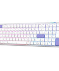 Premium Low Profile Aluminum Mechanical Keyboard With Full Via Programming Hot Swappable Switches Compact One Zero Layout Built For Streamers Crushing It Using Custom Macros And Clean Desk Vibes Boosting Gaming Daily, showing RGB lighting and a compact design.