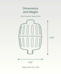 Dimensions and weight of Heavy Duty Shower Filter With 30x Filtration Universal Multi Stage System Cuts Chlorine Chemicals Odors