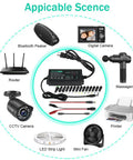 Adjustable DC Power Supply 3 To 24 Volts 3 Amps 72 Watts With LED Display showing applicable devices like camera and router