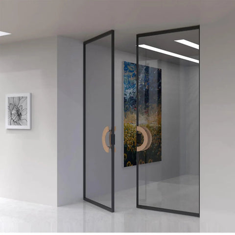 Moon Shaped Sliding Barn Door Handle 200 Mm Diameter Back To Back Wood Pull For Sauna And Glass Doors Front Doors Commercial Push Pull Handle Modern Half Round Design For Grips Like A Boss on glass door