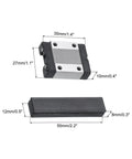 MGN12C Bearing Steel Carriage Block With Plastic Anti Fall Strip for 12mm Linear Motion Slide Rail Guide dimensions diagram