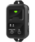 Front view of 130Lb Magnetic Door Lock With Remote Control Kit for drawer cabinet, featuring LED indicator and lock type options.