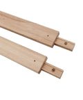 Top Notch Wooden Drawer Slides Buttery Smooth Center Guide Track Kiln Dried Hardwood Cabinet Glides 13 3 4 Inch Pack Of Two