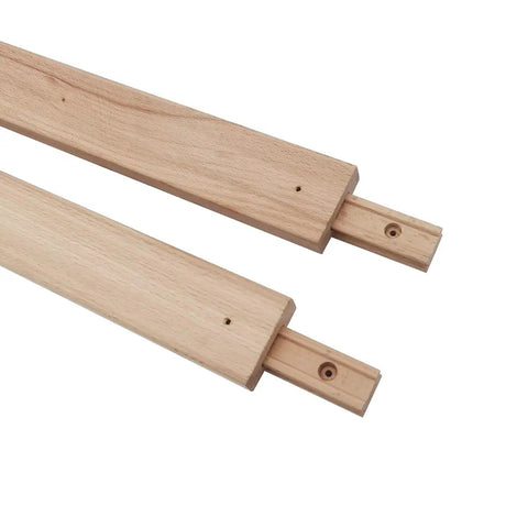 Top Notch Wooden Drawer Slides Buttery Smooth Center Guide Track Kiln Dried Hardwood Cabinet Glides 13 3 4 Inch Pack Of Two