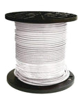 Heavy Duty 400 Ft 14 AWG 5 Conductor SJTO Rated Portable Power Extension Cord Bright White Cover on spool for efficient use.