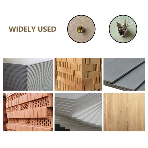 Image showcasing various building materials and fasteners, featuring Self Drilling Drywall Anchors Heavy Duty Screw Kit For Door Hinge Repair And Wall Decor Mounting Built Tough Galvanized Steel Fasteners No Sweat Setup Quick Everyday Fix 20 Piece Set.